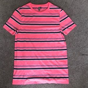 pink stripped asos t shirt